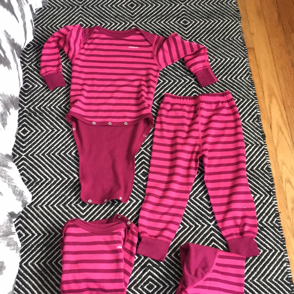 Patagonia kids base layer set